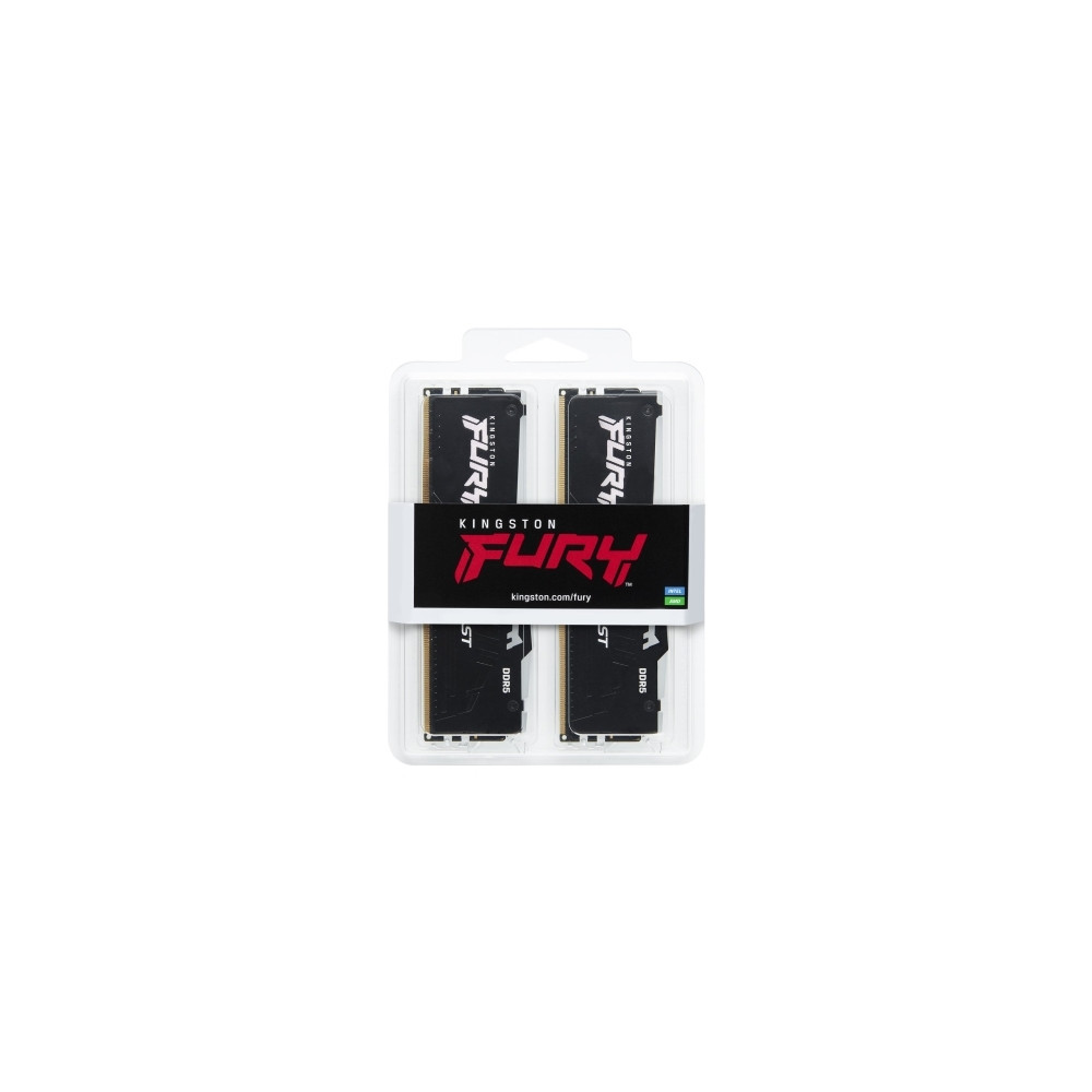 Produktbild för Kingston FURY Beast RGB - DDR5 - sats - 16 GB: 2 x 8 GB - DIMM 288-pin / PC5-44800 - ej buffrad