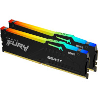 Produktbild för Kingston FURY Beast RGB - DDR5 - sats - 16 GB: 2 x 8 GB - DIMM 288-pin / PC5-44800 - ej buffrad