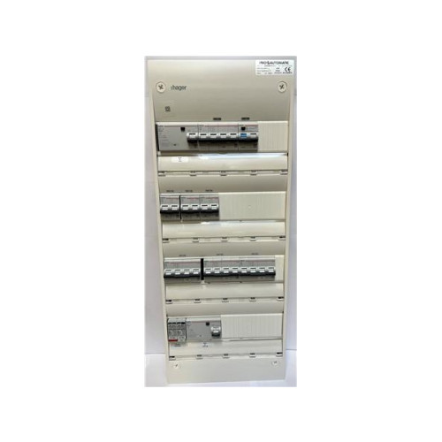 Solar Plus Gruppcentral färdigmonterad Gamma 4R vit HPFI 40A 30mA 3C10...