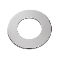 Produktbild för Damixa bricka i krom. Platta för att dölja repor och skador...