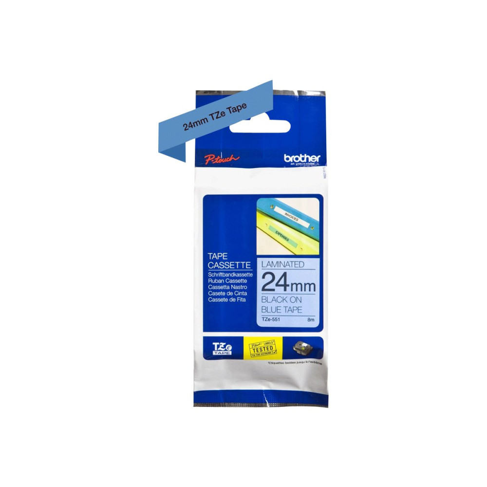 Produktbild för Brother TZe-551 - bandlaminat - 1 kassett(er) - Rulle (2,4 cm)