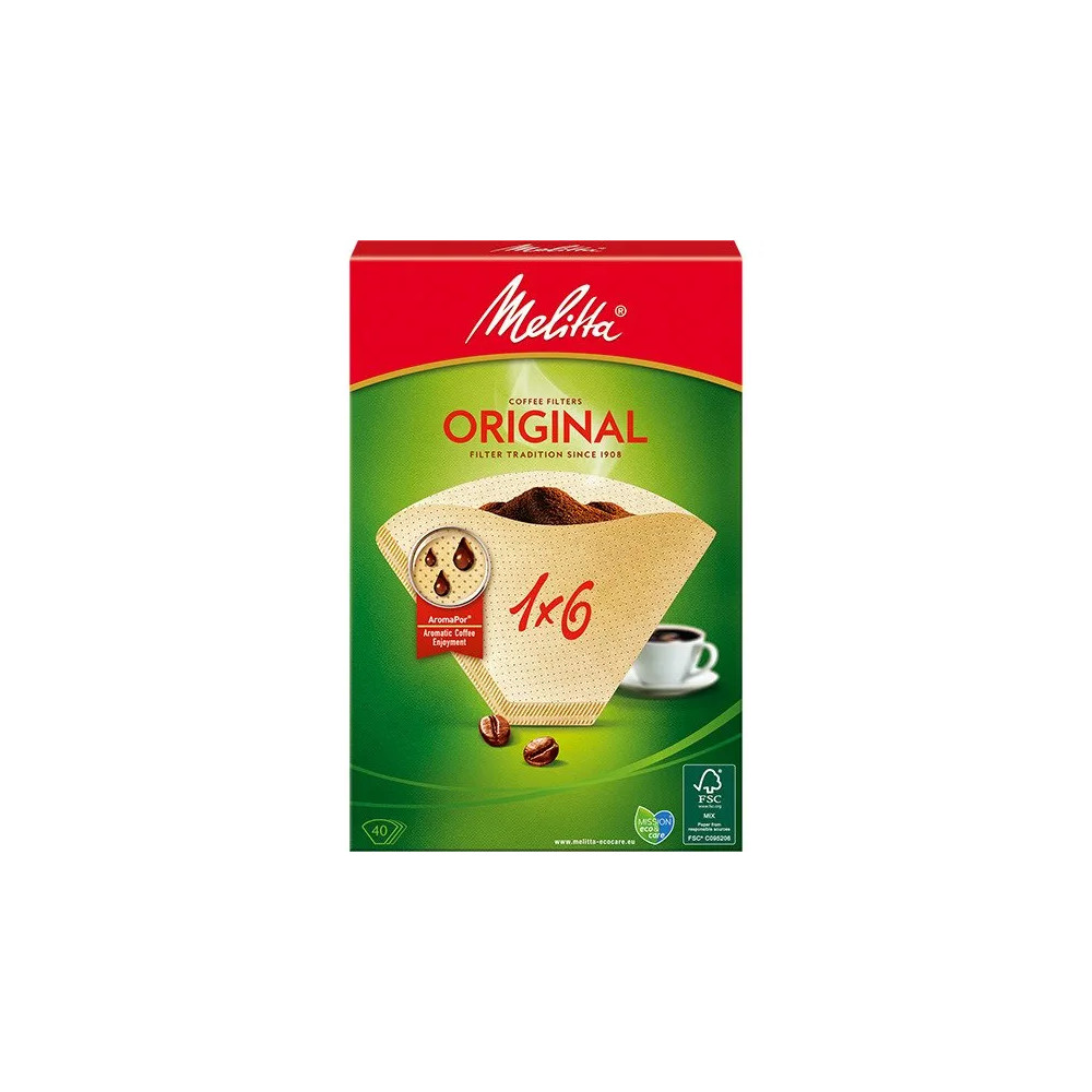 Produktbild för Melitta Kaffefilter 1X6