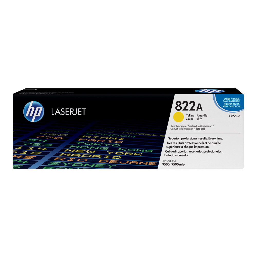 Produktbild för HP 822A - gul - original - LaserJet - tonerkassett (C8552A)