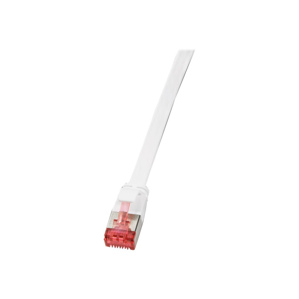 Produktbild för LogiLink SlimLine - patch-kabel - vit