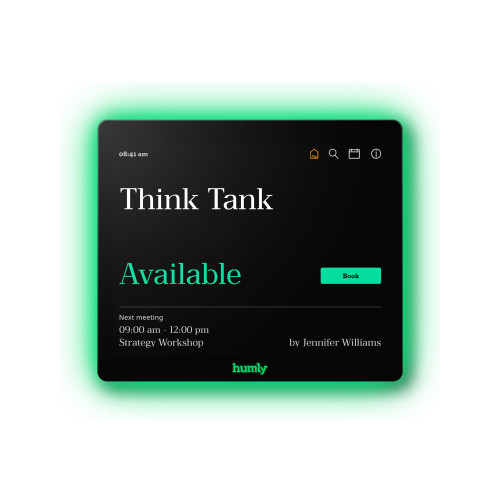 HUMLY Humly Room Display - övervakning av tillgång till mötesrum - 802.11a/b/g/n, Bluetooth, NFC, RFID (paket om 6)