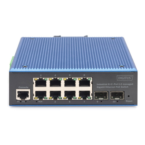 Digitus DN-651157 - switch - industriell, L2 - 8 portar - Administrerad - Switchar & Hubbar