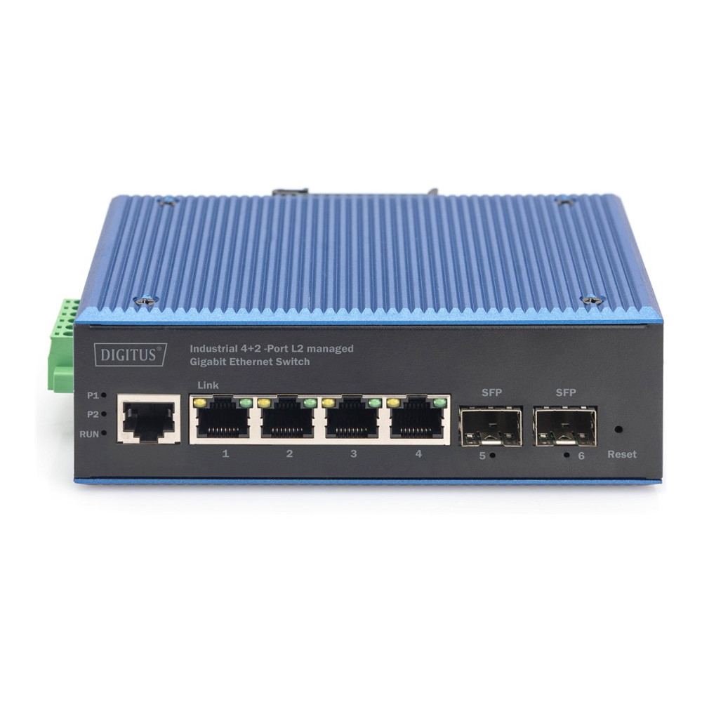 Produktbild för DIGITUS - switch - industriell - 4 portar - Administrerad
