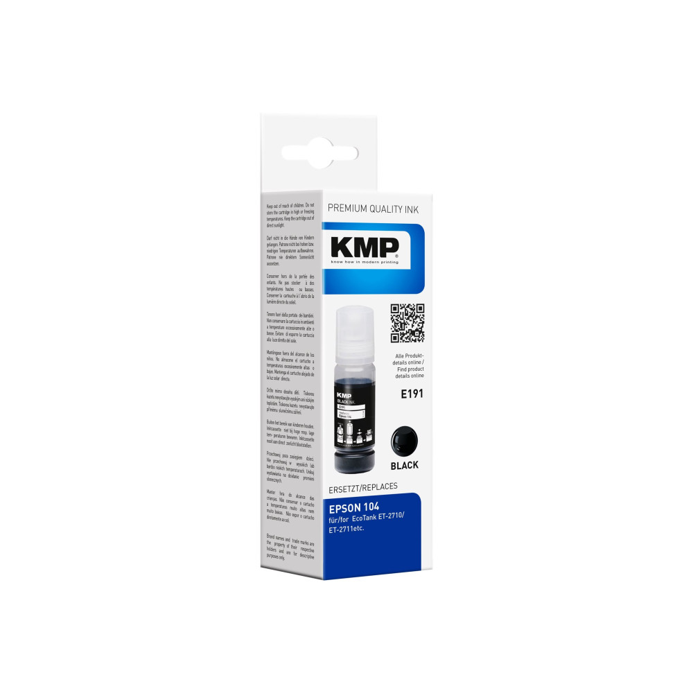 Produktbild för KMP E191 - svart - kompatibel - bläcktank (alternativ för: Epson 104)