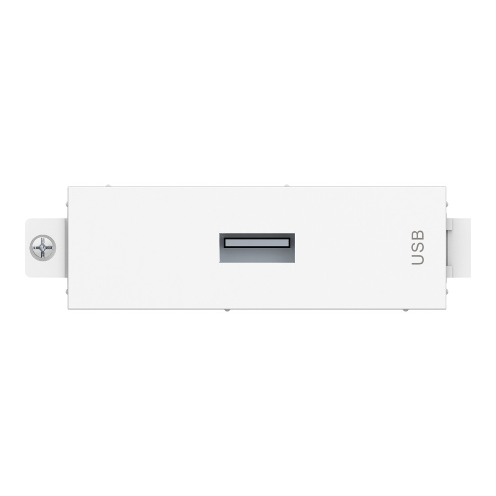 Produktbild för VISION TechConnect 3 USB-a module - modulkontaktplatta med insnäppsfästen