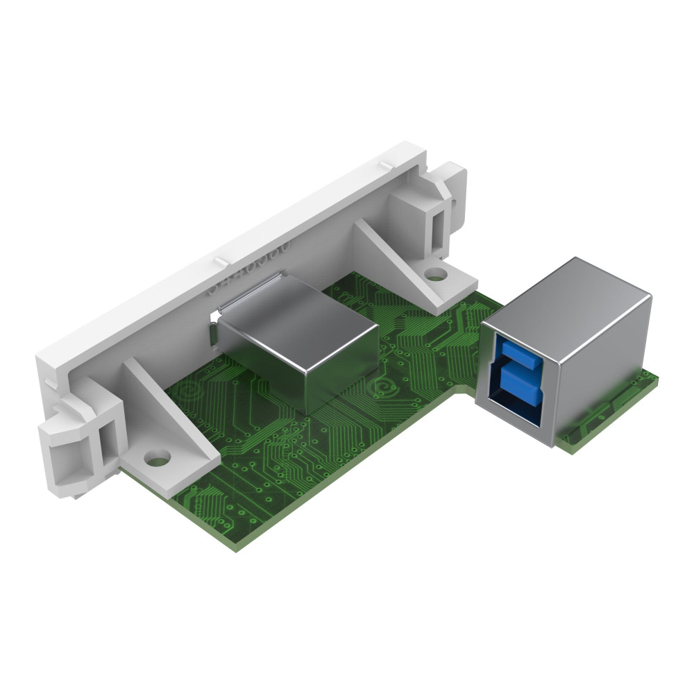 Produktbild för VISION TechConnect 3 USB-a module - modulkontaktplatta med insnäppsfästen