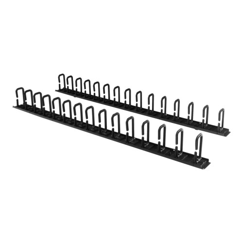 StarTech.com Startech Vertical 0U Server Rack Cable Management w/ D-Ring Hooks - 40U Network Rack Cord Manager Panels - 2x 3ft Wire Organizers (CMVER40UD) - D-ringkabelhanteringssats - 40U