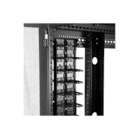 Produktbild för Startech Vertical 0U Server Rack Cable Management w/ D-Ring Hooks - 40U Network Rack Cord Manager Panels - 2x 3ft Wire Organizers (CMVER40UD) - D-ringkabelhanteringssats - 40U