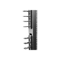 Produktbild för Startech Vertical 0U Server Rack Cable Management w/ D-Ring Hooks - 40U Network Rack Cord Manager Panels - 2x 3ft Wire Organizers (CMVER40UD) - D-ringkabelhanteringssats - 40U