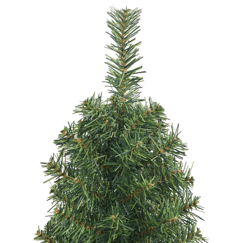 Produktbild för Konstgjord julgran Grön 120 cm PVC och stål och plast