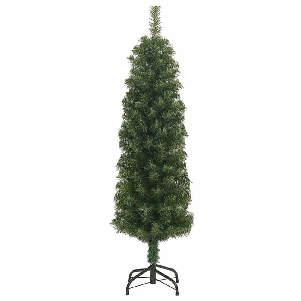 Produktbild för Konstgjord julgran Grön 120 cm PVC och stål och plast