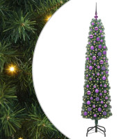 Produktbild för Konstgjord julgran Grön 180 cm PVC och stål och plast