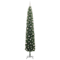 Produktbild för Konstgjord julgran Grön 270 cm PVC och stål och plast