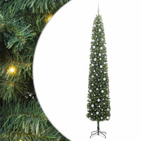 Produktbild för Konstgjord julgran Grön 270 cm PVC och stål och plast