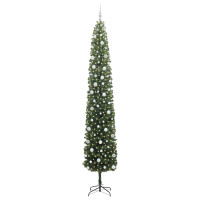 Produktbild för Konstgjord julgran Grön 270 cm PVC och stål och plast