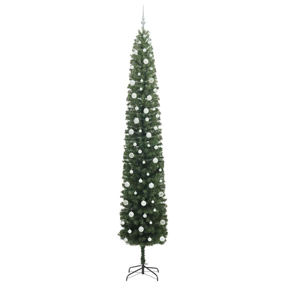 Produktbild för Konstgjord julgran Grön 270 cm PVC och stål och plast