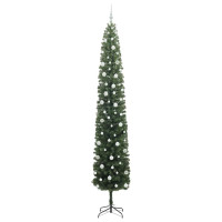 Produktbild för Konstgjord julgran Grön 270 cm PVC och stål och plast