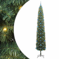 Produktbild för Konstgjord julgran Grön 270 cm PVC och stål och plast