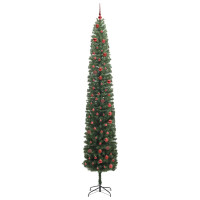 Produktbild för Konstgjord julgran Grön 300 cm PVC och stål och plast