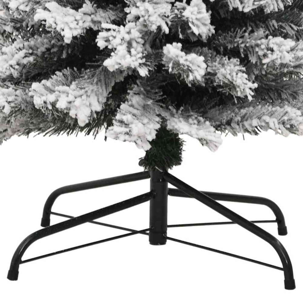 Produktbild för Konstgjord julgran Grön 210 cm PVC och stål och plast