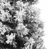 Produktbild för Konstgjord julgran Grön 210 cm PVC och stål och plast
