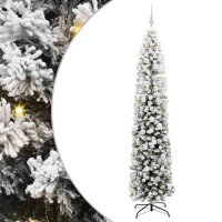 Produktbild för Konstgjord julgran Grön 210 cm PVC och stål och plast