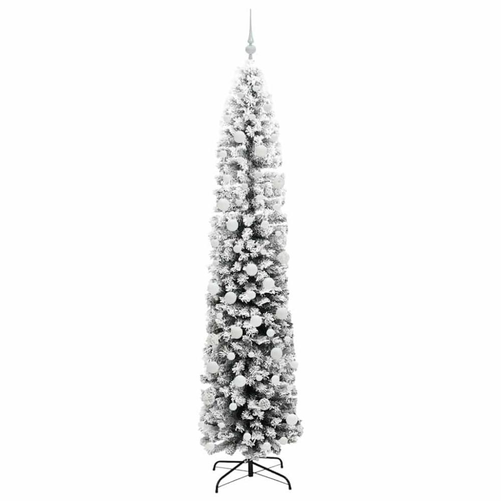 Produktbild för Konstgjord julgran Grön 210 cm PVC och stål och plast