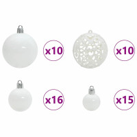 Produktbild för Konstgjord julgran Grön 210 cm PVC och stål och plast