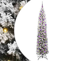 Produktbild för Konstgjord julgran Grön 210 cm PVC och stål och plast