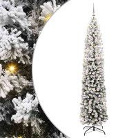 Produktbild för Konstgjord julgran Grön 240 cm PVC och stål och plast