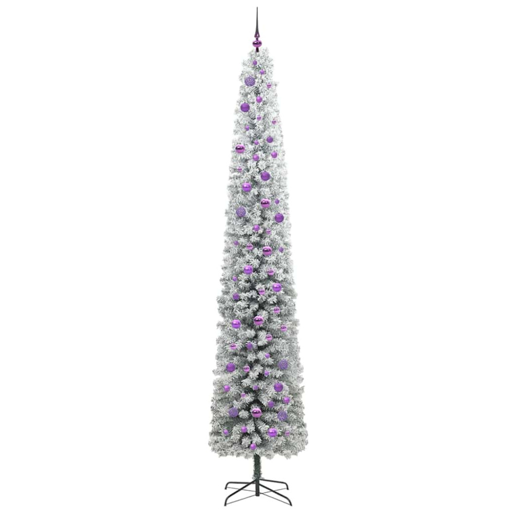 Produktbild för Konstgjord julgran Grön 270 cm PVC och stål och plast