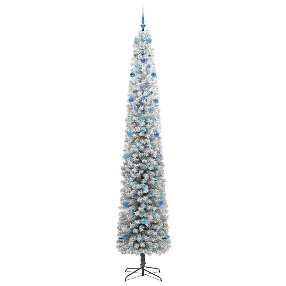 Produktbild för Konstgjord julgran Grön 270 cm PVC och stål och plast