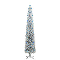 Produktbild för Konstgjord julgran Grön 270 cm PVC och stål och plast
