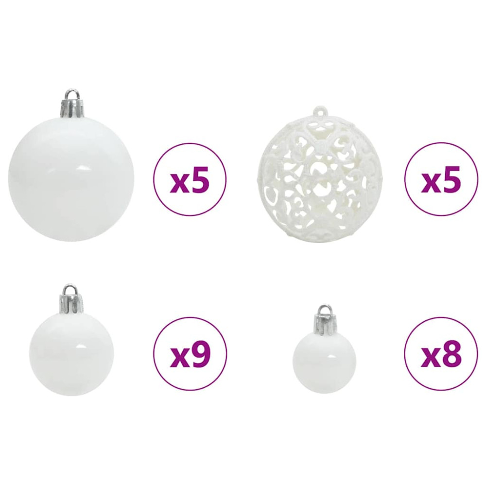 Produktbild för Konstgjord julgran med LED -remsljus Grön 150 cm PVC och metall
