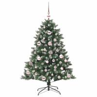 Produktbild för Konstgjord julgran Grön 120 cm PVC och Plast och Stål