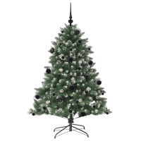 Produktbild för Konstgjord julgran Grön 150 cm PVC och Plast och Stål