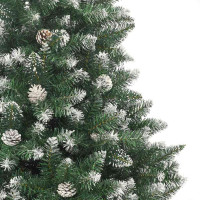 Produktbild för Konstgjord julgran Grön 150 cm PVC och Plast och Stål