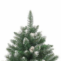 Produktbild för Konstgjord julgran Grön 240 cm PVC och Plast och Stål