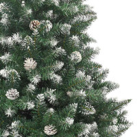 Produktbild för Konstgjord julgran Grön 240 cm PVC och Plast och Stål