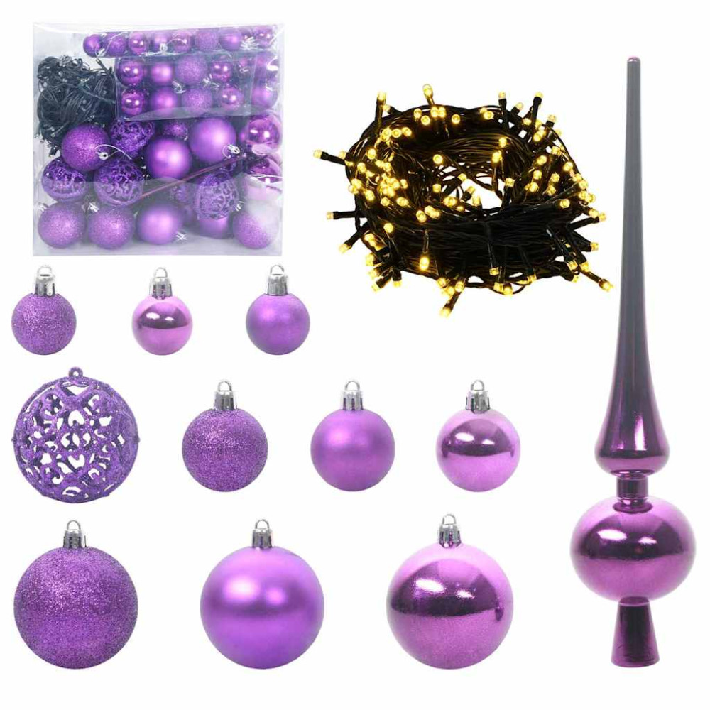 Produktbild för Konstgjort smalt julträd med 300 LED-lampor Grön och Vit 210 cm
