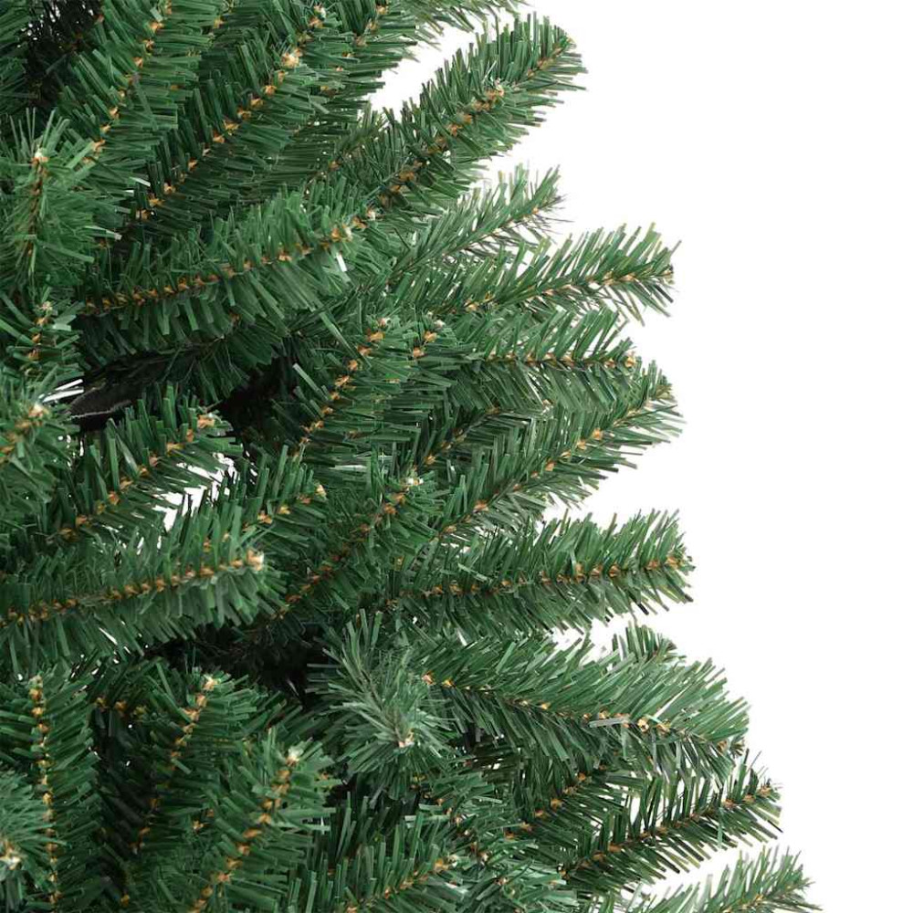 Produktbild för Plast Hingad Julgran med stativ Grön 150 cm PVC och metall