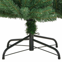 Produktbild för Plast Hingad Julgran med stativ Grön 210 cm PVC och metall