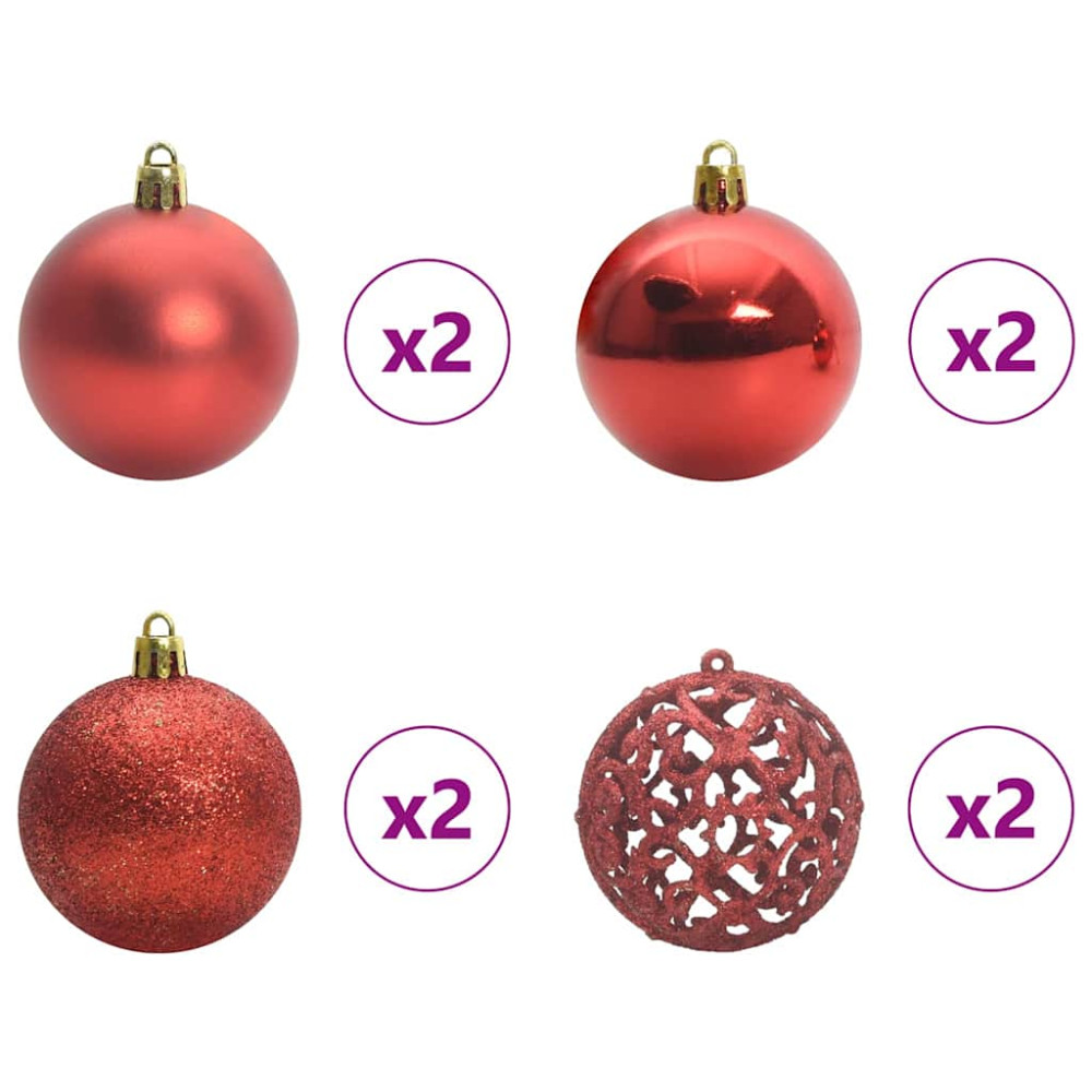 Produktbild för Plast Hingad Julgran med 150 LED-lampor Grön och Vit 120 cm