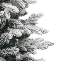 Produktbild för Plast Hingad Julgran med LED -remsljus Vit 150 cm PE och PVC