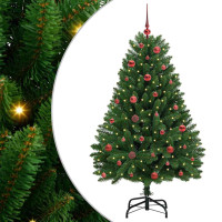Produktbild för Konstgjord julgran Grön 150 cm PVC och metall
