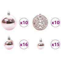 Produktbild för Konstgjord julgran Grön 210 cm PVC och metall